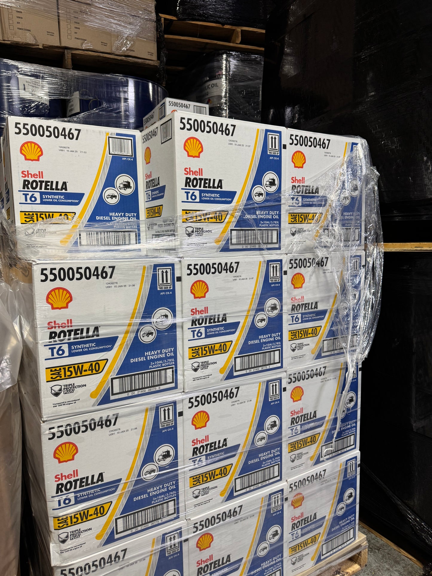 SHELL ROTELLA T6 SAE 15W-40 FULL SYNTHETIC.