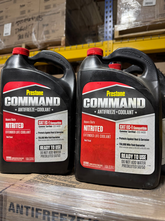 PRESTONE COMMAND HEAVY DUTY NITRITED EXTENDED LIFE RED COOLANT