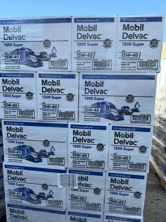 PALLETS OF MOBIL DELVAC 1300 SUPER SAE 15W-40