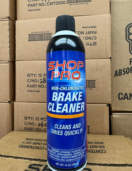 SHOP PRO NON-CHLORINATED BRAKE CLEANER 14 OZ (397 G)