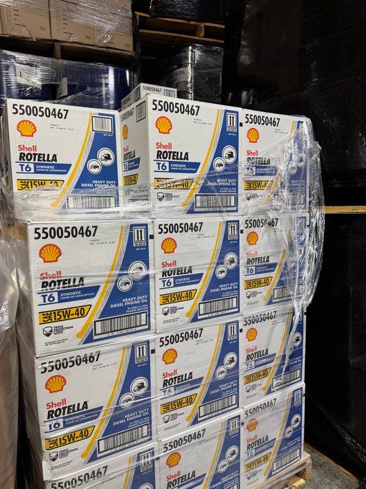 SHELL ROTELLA T6 SAE 15W-40 FULL SYNTHETIC.